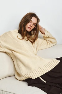 KNIT KIMONO WRAP JACKET