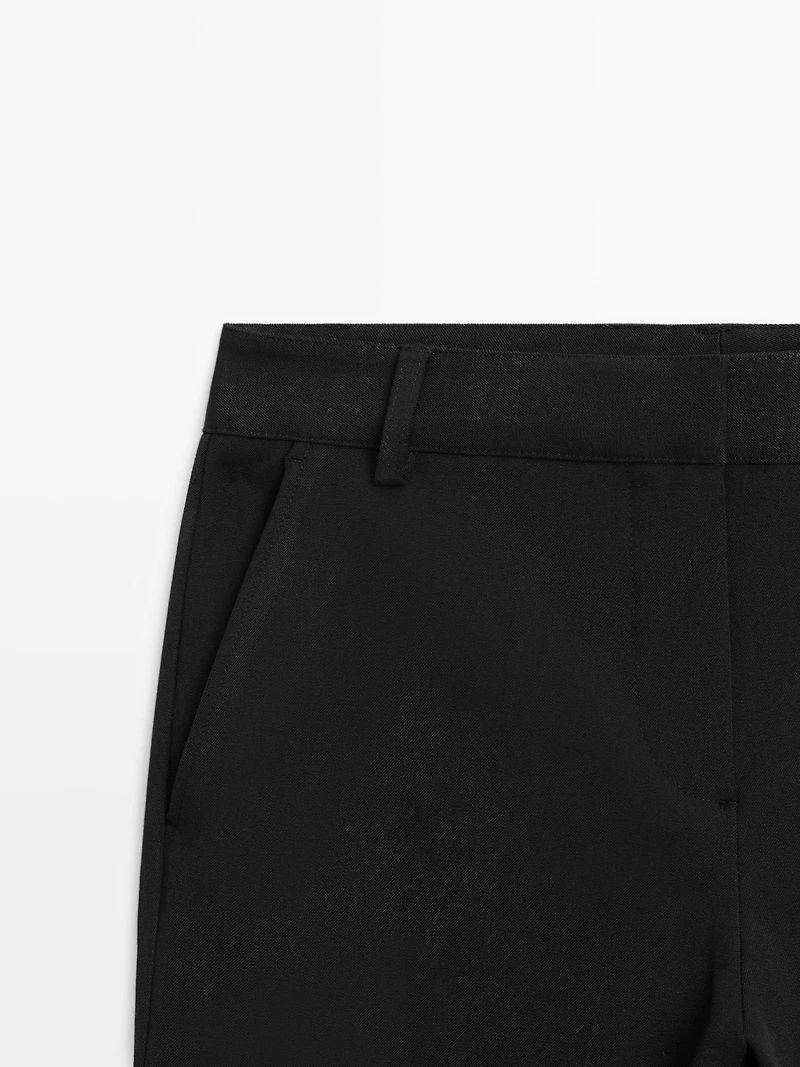 Straight-leg technical trousers