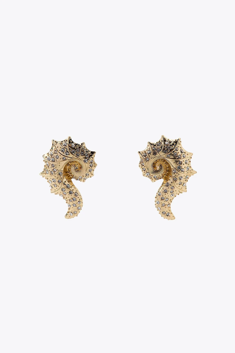 JEWEL SHELL EARRINGS