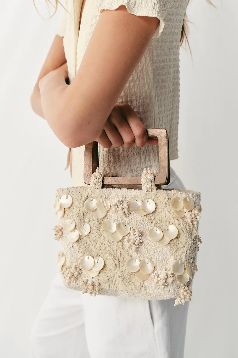 EMBROIDERED MINI HANDBAG