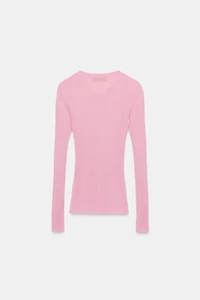 RIBBED KNIT SWEATER