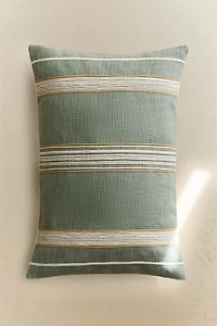 STRIPED THROW PILLOW COVER