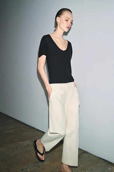 ZW COLLECTION CROPPED PANTS