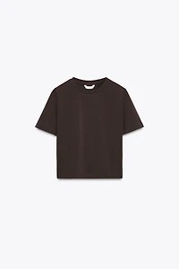 CROPPED STRETCH T-SHIRT