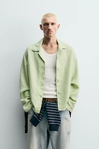 FLUID RELAXED FIT IRREGULAR EFFECT SHIRT