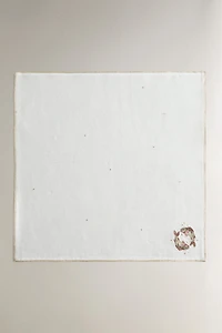 EMBROIDERED LINEN NAPKIN PISCES | MARISA BERENSON