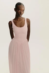 COMBINATION TULLE DRESS