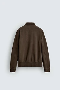 VESTE BIMATIÈRE EN VELOURS CÔTELÉ AVEC ALAMARS