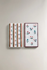 SET OF FLORAL PAPER NAPKINS (SET OF 15)