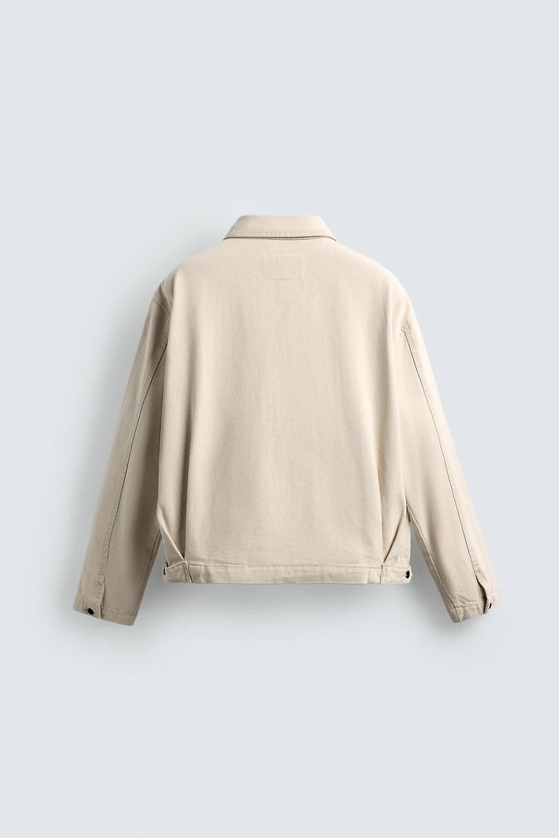 DENIM ZIP-UP JACKET