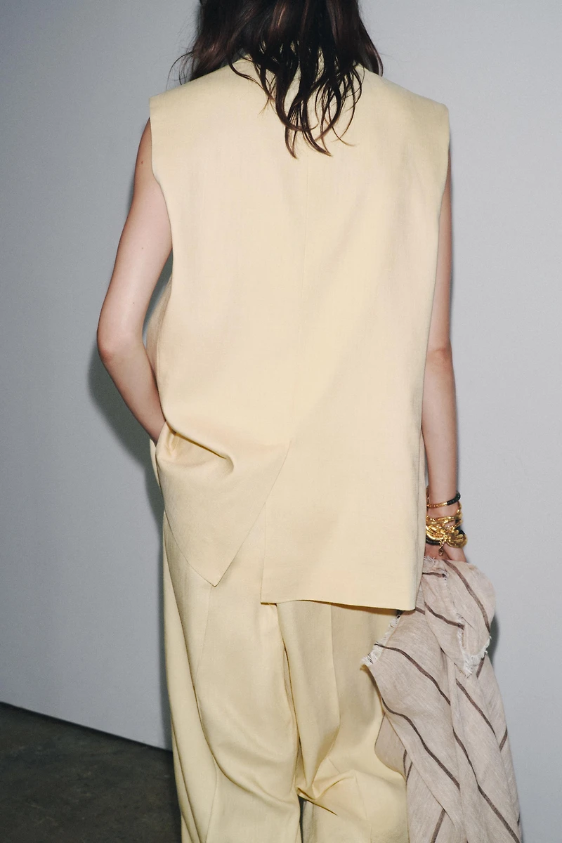 ZW COLLECTION OVERSIZED DOUBLE-BREASTED VEST