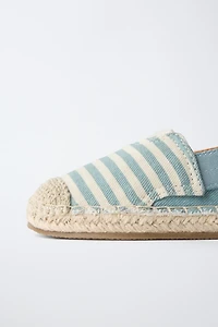 STRIPED JUTE ESPADRILLES