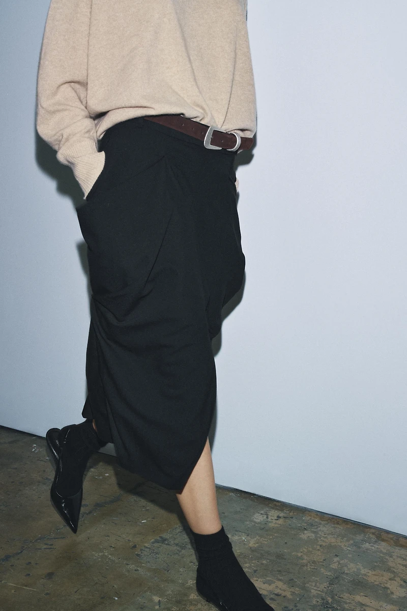 JUPE À POCHES DRAPÉES ZW COLLECTION