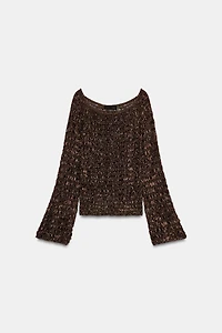 PULL EN MAILLE À ENCOLURE BATEAU