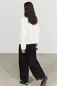 Nappa leather bomber jacket