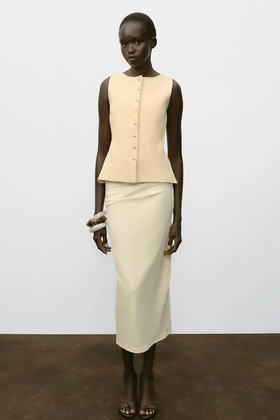GILET EN MAILLE BOUTONNÉ