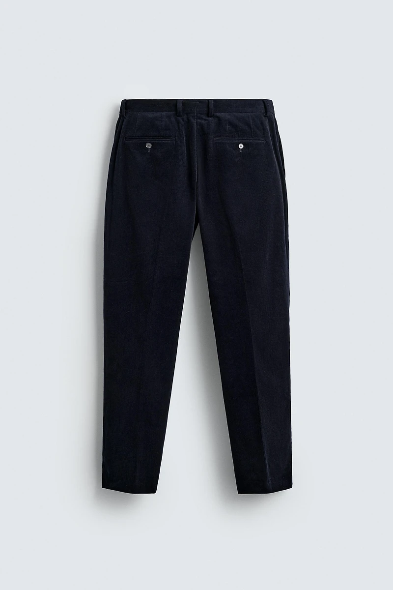 CORDUROY SUIT PANTS