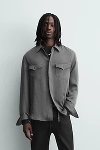 CHEMISE FLUIDE À POCHES