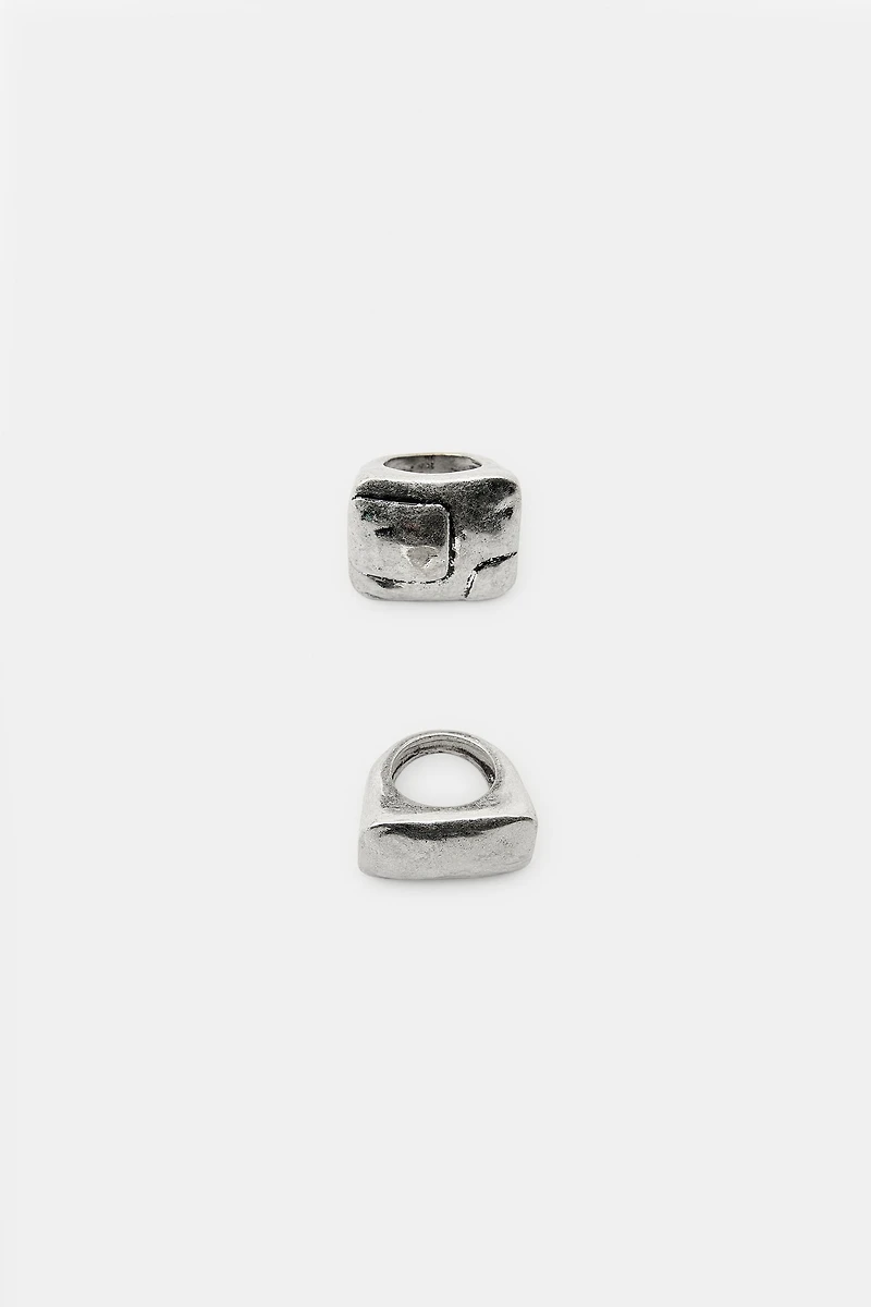 PACK OF 2 RECTANGULAR MAXI RINGS