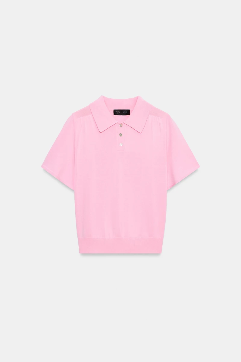 SHORT SLEEVE KNIT POLO