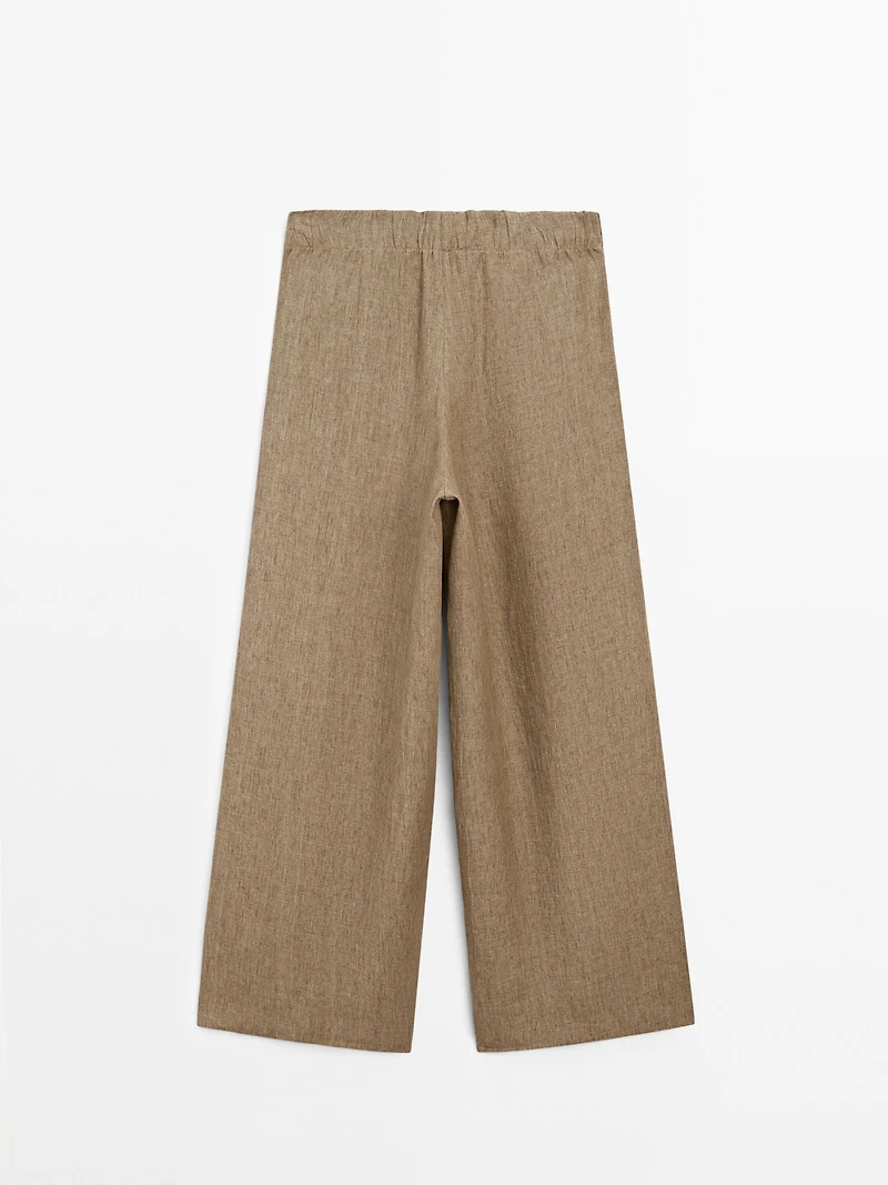 Pantalon fluide 100 % lin
