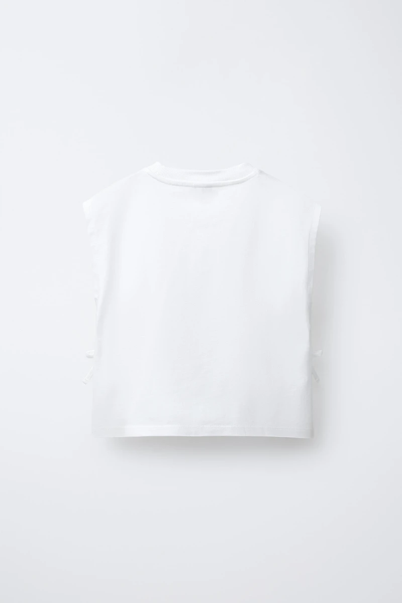 T-SHIRT IMPRIMÉ LACETS