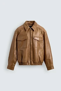 LEATHER POCKET JACKET