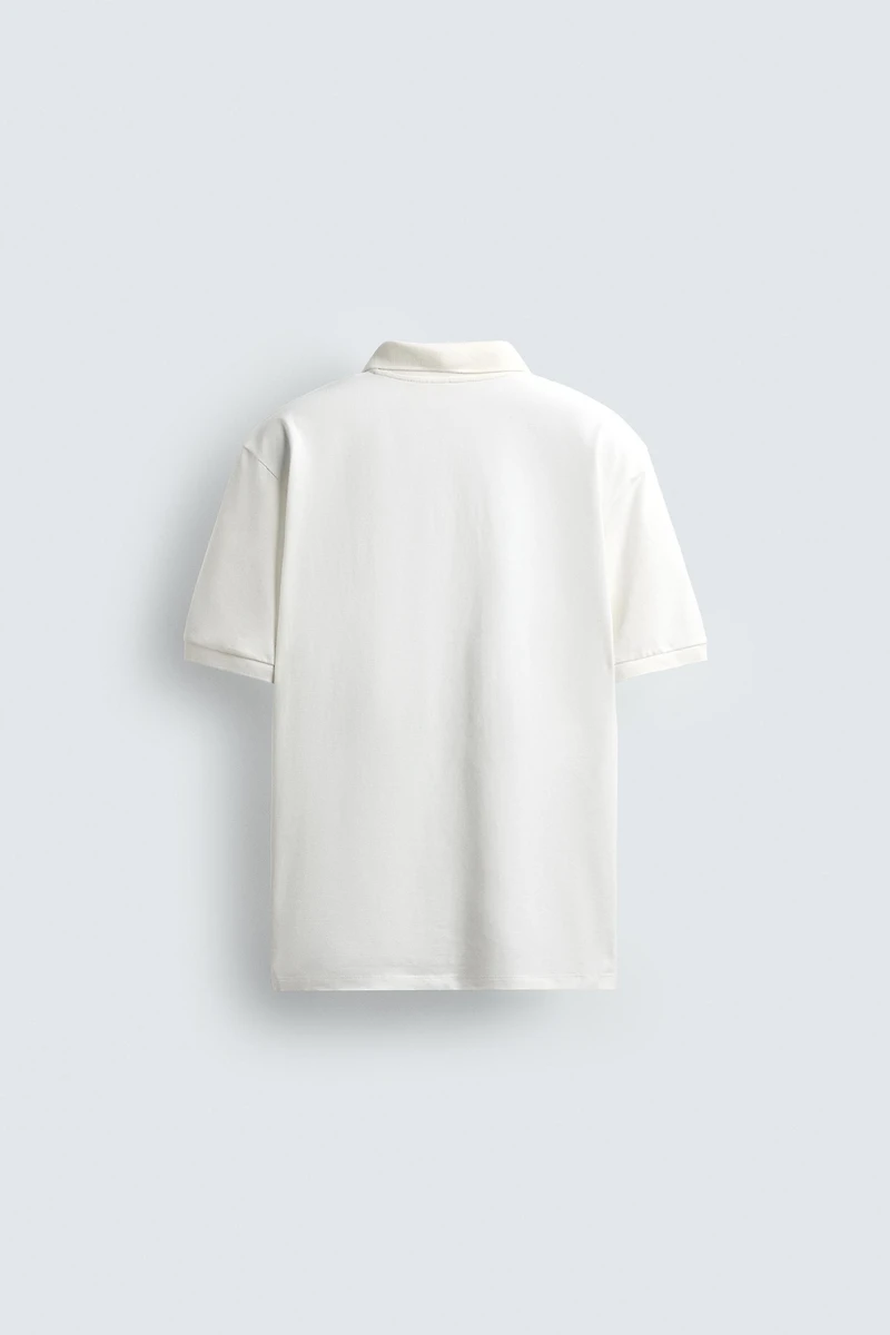 TEXTURED WEAVE PIQUÉ POLO SHIRT