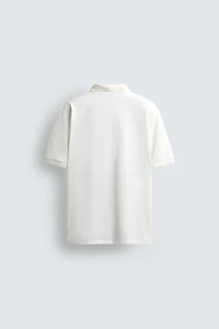 TEXTURED WEAVE PIQUÉ POLO SHIRT