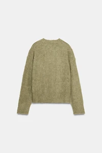 PULL EN MAILLE EFFET BROSSÉ