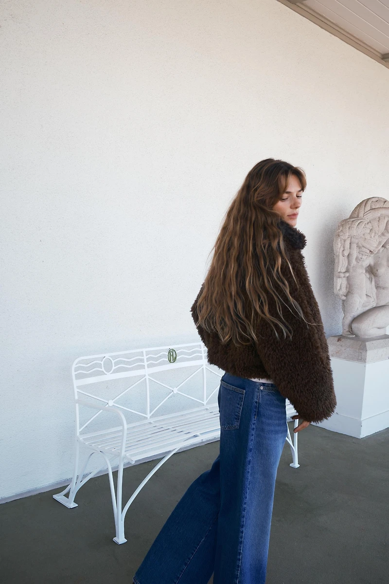 LONG SHEARLING JACKET