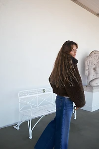 LONG SHEARLING JACKET