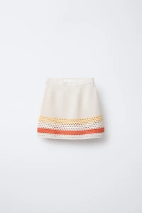 STRIPED KNIT SKIRT