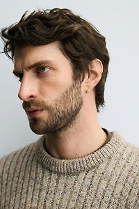 RIBBED TEXTURED JUMPER