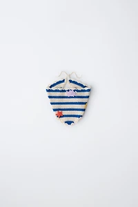 BANDANA EN MAILLE TEXTURÉE CASA LAWA X ZARA KIDS