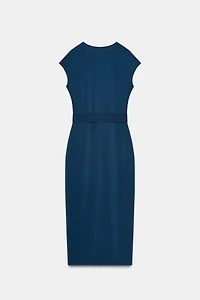 ROBE MI-LONGUE STRETCH CEINTURE
