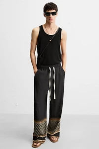 PANTALON COUPE DÉCONTRACTÉE COLOR BLOCK