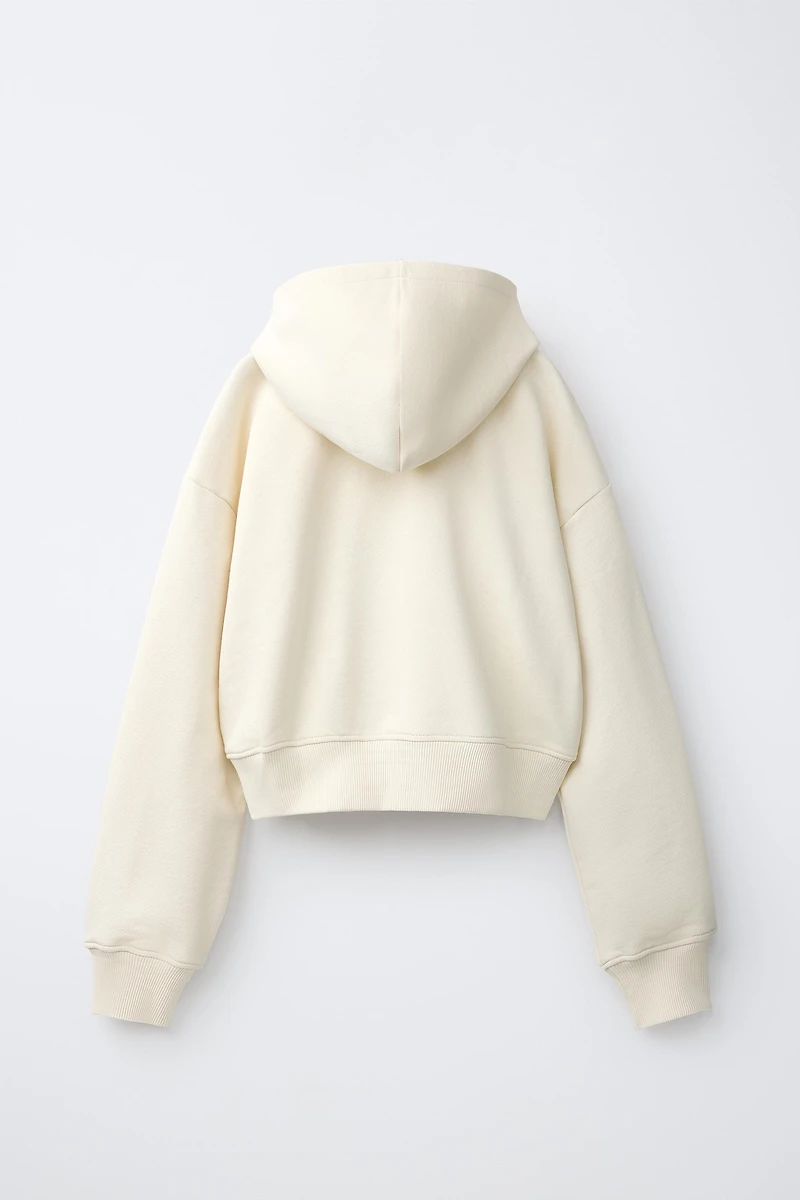 CROPPED HOODIE SWEATSHIRT