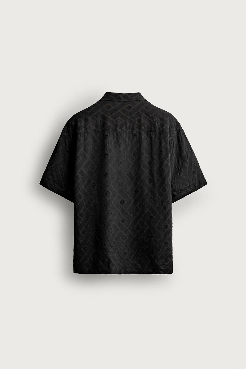 GEOMETRIC JACQUARD SHIRT
