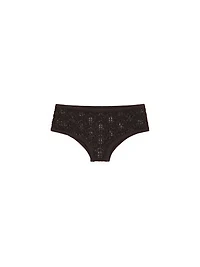 Cotton blend culottes with openwork detail