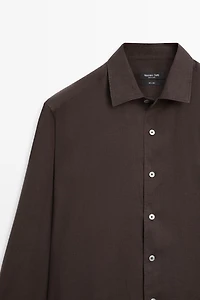 100% linen regular fit shirt