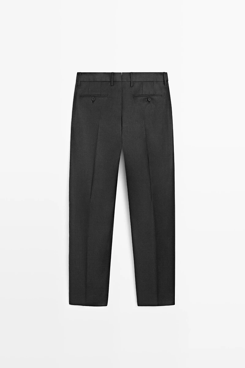 Cold wool suit trousers