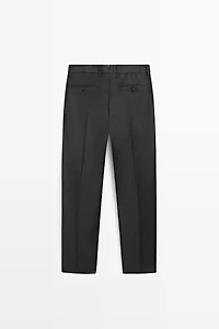 Cold wool suit trousers