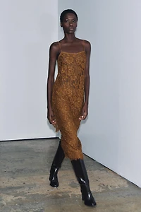 LACE MIDI SKIRT ZW COLLECTION LIMITED EDITION