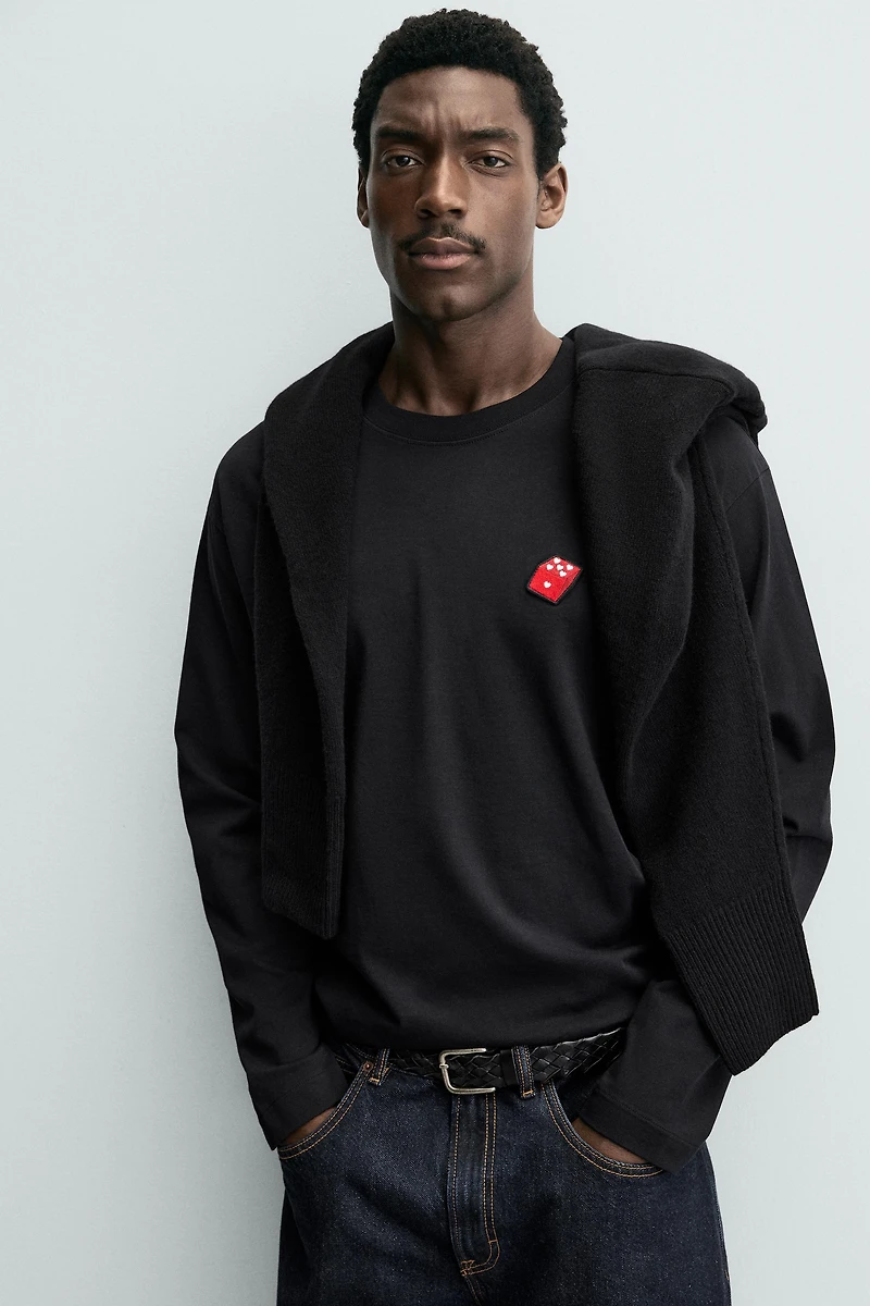 HEART DICE PATCH T-SHIRT
