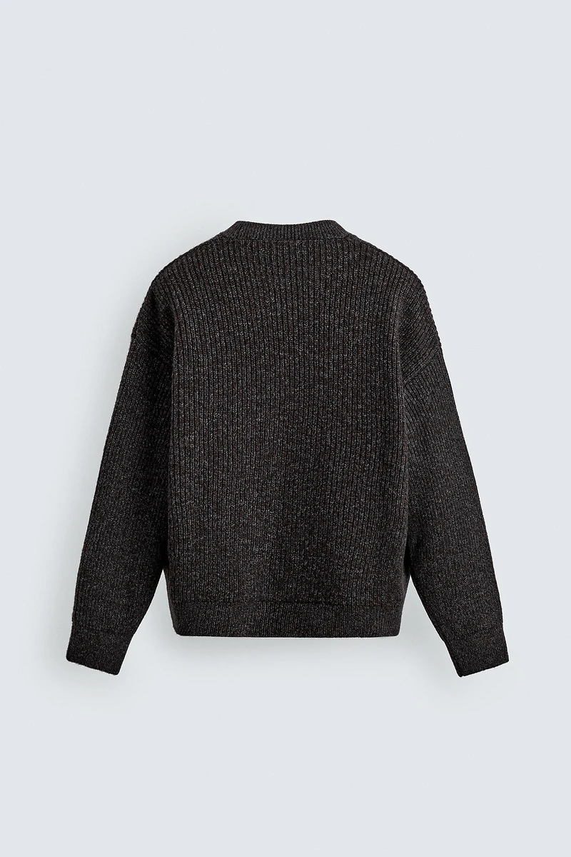 CONTRAST TEXTURED JUMPER
