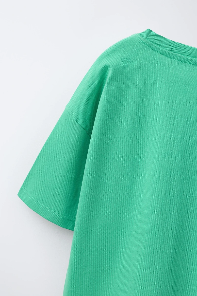 HEAVYWEIGHT EMBROIDERED TEXT T-SHIRT
