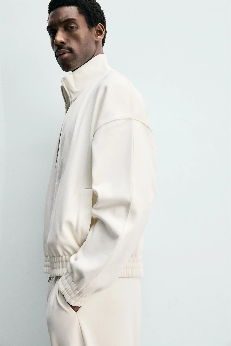 SWEAT INTERLOCK ZIPPÉ
