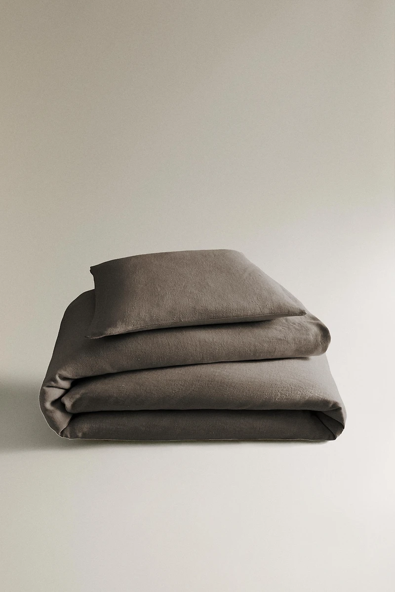 WASHED LINEN BEDSPREAD (400 GxM²)