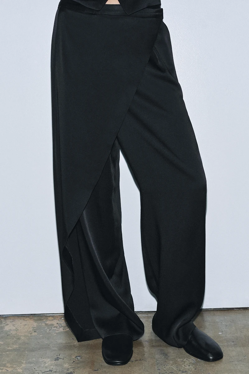 ZW COLLECTION LIMITED EDITION SATIN PAREO PANTS